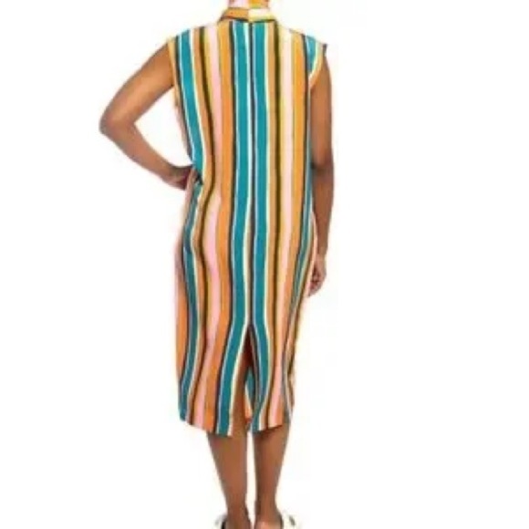 DUBGEE by Whoopi plus size colorful striped dress - Picture 2 of 9